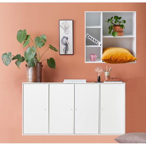 Set comodă și bibliotecă Hammel Mistral Kubus, alb-image-1