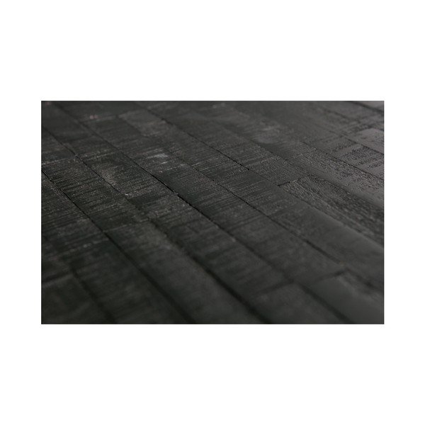 Masă cu blat din lemn de tec reciclat BePureHome Sharing, negru-image-2