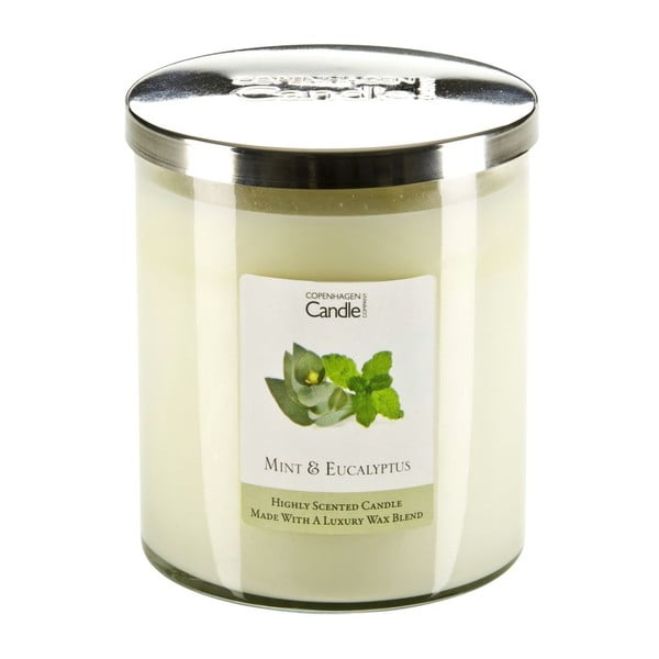 Lumânare parfumată Copenhagen Candles Mint & Eucalyptus, 70 ore