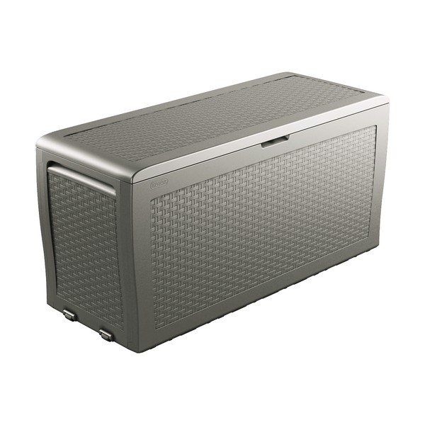 Cutie de depozitare pentru grădină maro deschis din plastic Samoa – Keter-image-2