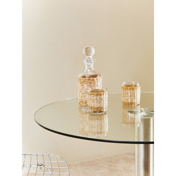 Masă de dining rotundă cu blat din sticlă ø 90 cm Metropolitan – Premier Housewares-image-3