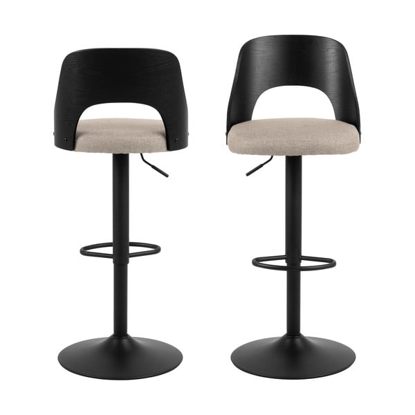 Scaune de bar bej rotative 2 buc. 113 cm Lucy – Actona-image-3