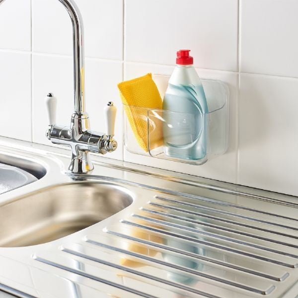 Suport pentru periuța de dinți autoadeziv din plastic Invisifix – Addis-image-3