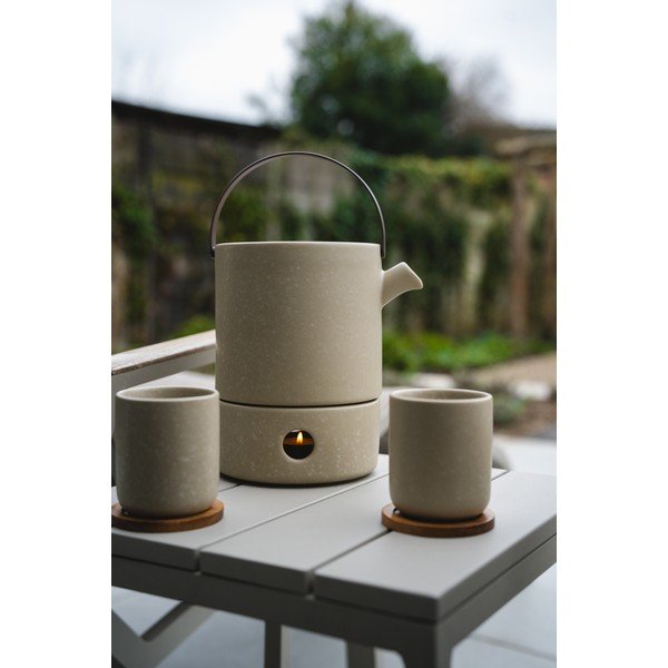 Cești bej 2 buc. din gresie 200 ml Umea – Bredemeijer-image-1