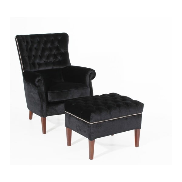 Taburet Max Winzer Wallis, negru-image-2