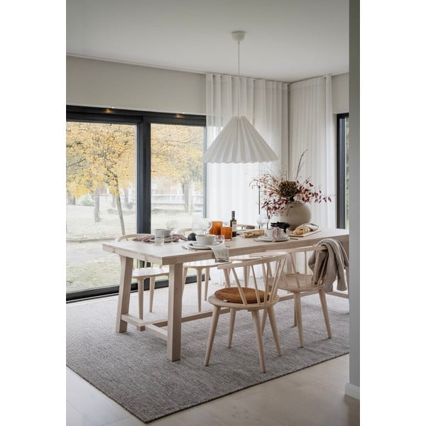 Masă de dining din lemn de stejar lăcuit Rowico Brooklyn, 220 x 95 cm, mat-image-1