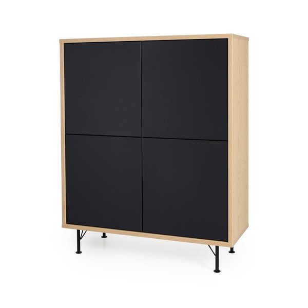 Dulap Tenzo Flow, 111 x 137 cm, negru-image-1