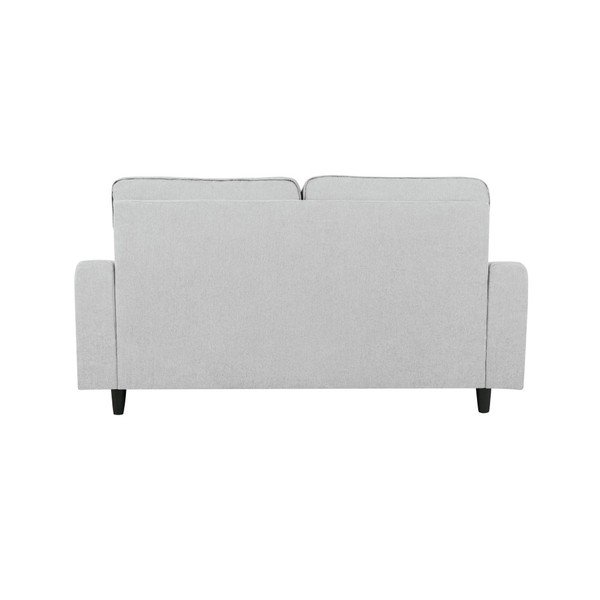 Canapea cu 3 locuri Kooko Home Salsa, gri - alb -image-4