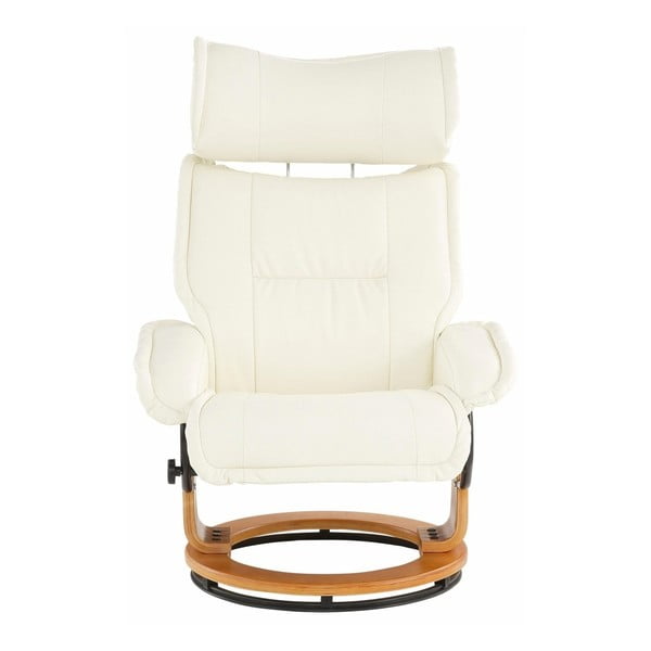 Set fotoliu și suport pentru picioare Støraa Roubaix, crem-image-2