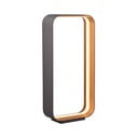 Veioză neagră LED cu control vocal/cu control prin aplicații mobile cu abajur din metal (înălțime 61 cm) Cizione – CINQUE