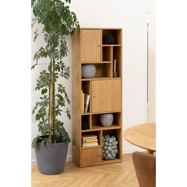 Bibliotecă în culoare naturală cu aspect de lemn de stejar 61x180 cm Rangoon – Actona-image-1