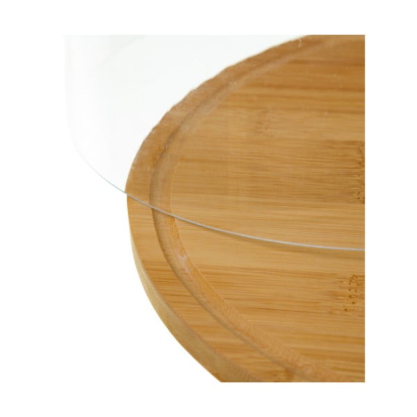 Tavă din bambus cu capac Casa Selección Bamboo, rotund-image-3