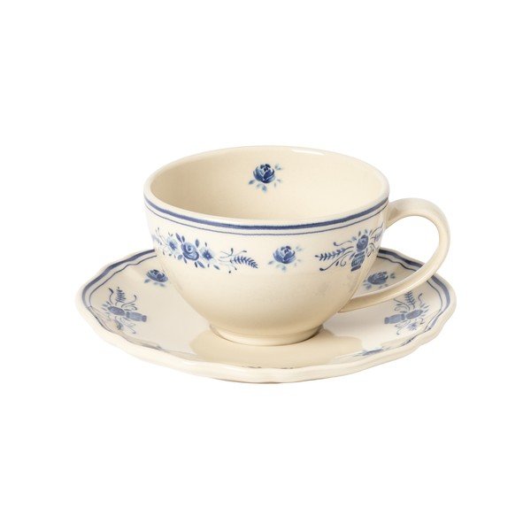 Ceașcă albastră/bej din gresie ceramică 260 ml Vila – Costa Nova