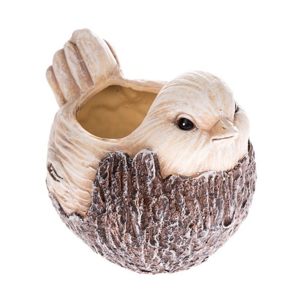Ghiveci din ceramică Dakls, înălțime 16,5 cm, formă pasăre
