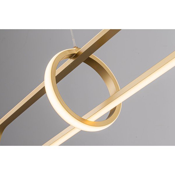Lustră aurie LED din metal Alken – Bizzotto-image-3