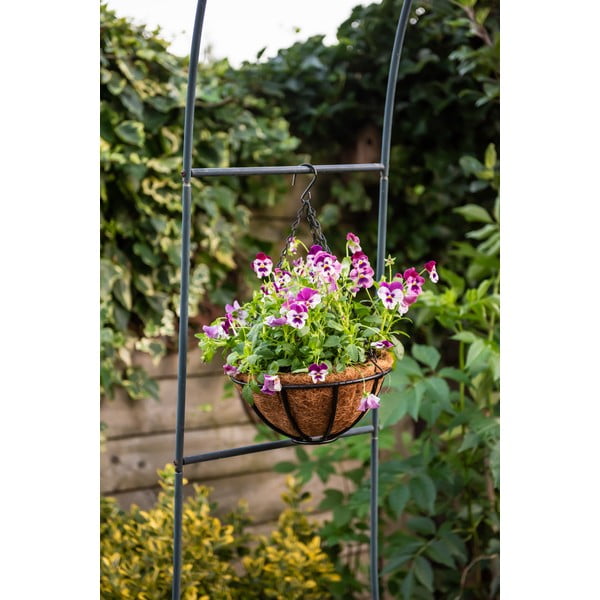 Coș suspendat din metal Esschert Design Flower, ⌀ 25,2 cm-image-3