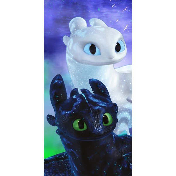 Prosop  pentru copii din bumbac 70x140 cm How to Train Your Dragon – Jerry Fabrics