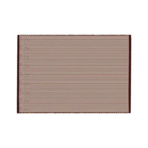 Covor burgundy/în culoare naturală țesut manual din lână 140x200 cm Talo – noo.ma
