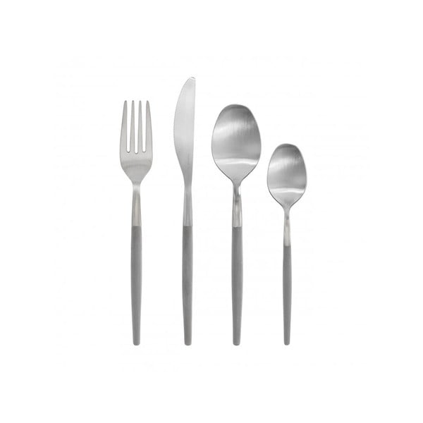 Tacâmuri gri deschis/argintii din oțel inoxidabil 16 buc. Maxime – Blomus