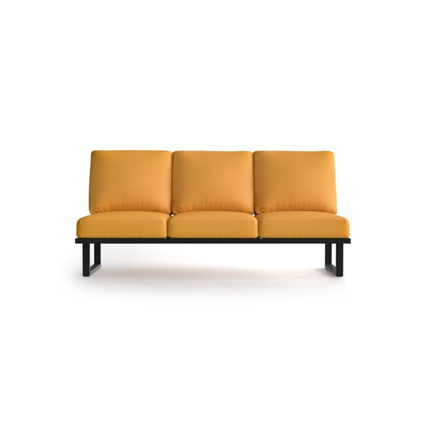 Canapea cu 3 locuri pentru exterior Marie Claire Home Angie, galben