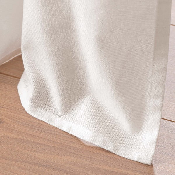 Draperie albă-bej din amestec de bumbac 140x240 cm Altea – douceur d'intérieur-image-4