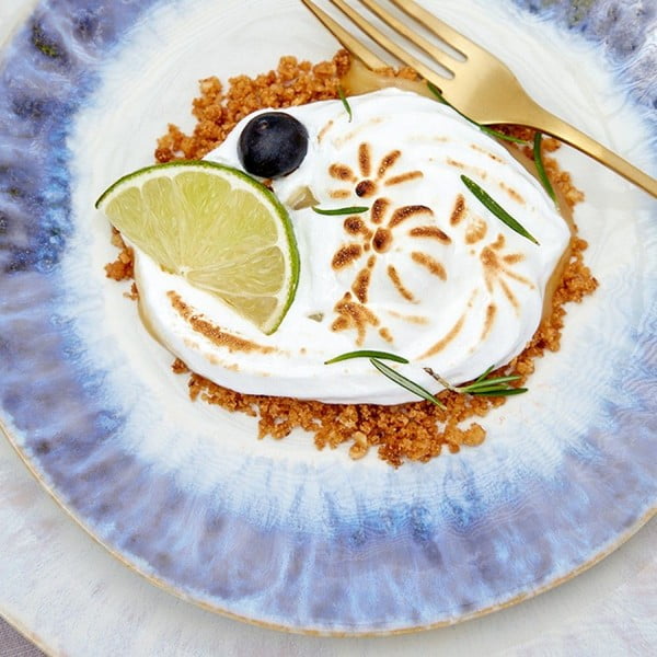 Farfurie din gresie ceramică Costa Nova Brisa, ⌀ 20 cm, albastru-image-1