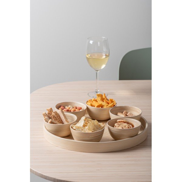 Set de servire în culoare naturală din bambus ø 32 cm Puro – PT LIVING-image-1