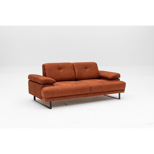 Canapea portocalie 199 cm Mustang – Balcab Home-image-2