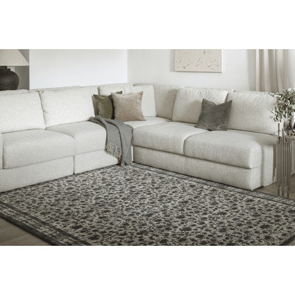 Covor gri antracit din lână 200x300 cm Agnus Classic – Agnella-image-1