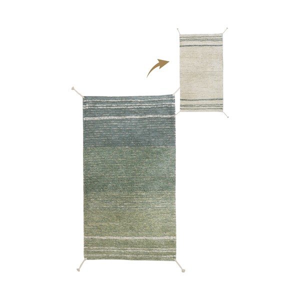 Covor verde/albastru din bumbac 80x140 cm Twin Vintage – Lorena Canals