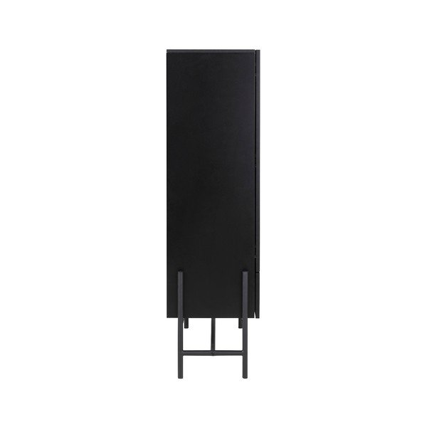 Dulap Interstil Norse, înălțime 150 cm, negru-image-3