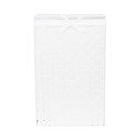 Coș de rufe cu capac Compactor Laundry Linen, înălțime 60 cm, alb