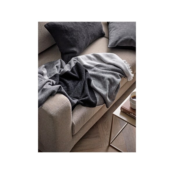 Pătură gri din lână 130x200 cm Merino – Södahl-image-1