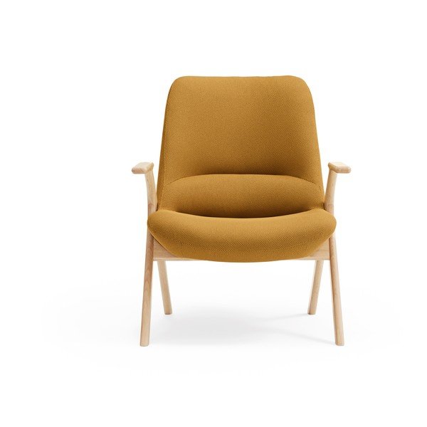 Fotoliu galben muștar Dins – Teulat-image-1