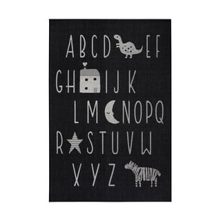 Covor pentru copii Ragami Letters, 120x170 cm, negru