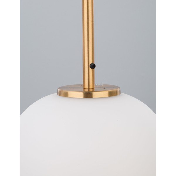 Lustră albă/alămie din sticlă ø 27 cm Lato – Nova Luce-image-2