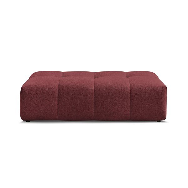 Taburet burgundy cu tapițerie din chenille Everest – Bobochic Paris
