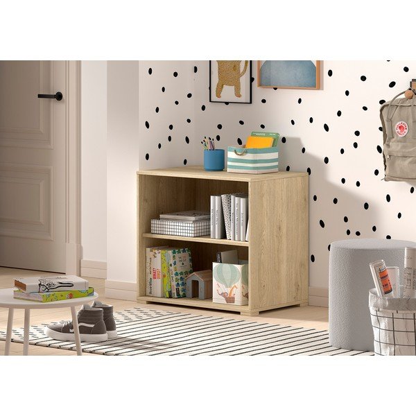 Bibliotecă de copii în culoare naturală 68x62x43 cm Sam – Vipack-image-1