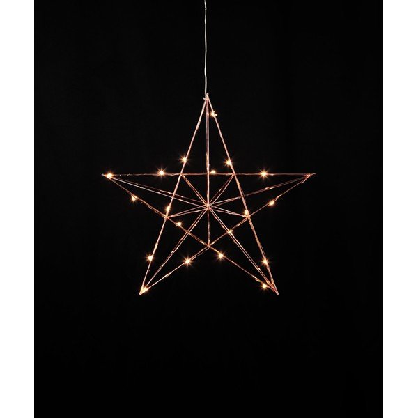 Decorațiune luminoasă suspendată cu LED Star Trading Line, 38 cm, arămiu-image-2