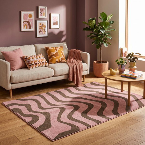 Covor roz/maro 160x230 cm Aurora – ESTE-image-3