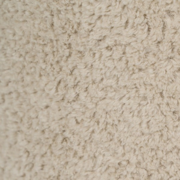 Taburet bej cu tapițerie din țesătură bouclé – Ixia-image-4