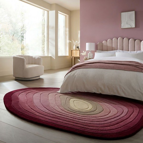 Covor mov țesut manual din lână 200x290 cm Puddle Ombre  – Flair Rugs-image-1