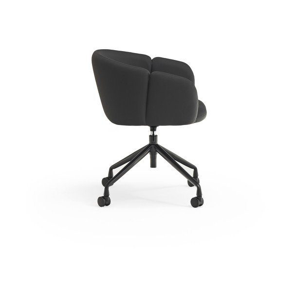 Scaun de birou negru tapițat Add – Teulat-image-2
