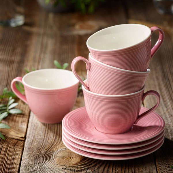 Ceașcă din porțelan pentru cafea Like by Villeroy & Boch Group, 0,25 l, roz-image-1