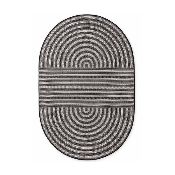 Covor pentru exterior și interior negru/crem 160x230 cm Haringey Woodfield – Ted Baker