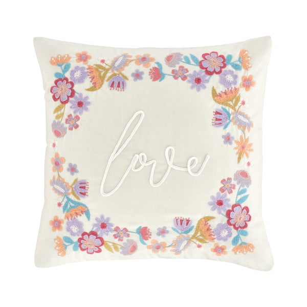 Pernă decorativă din amestec de in 45x45 cm Love – Catherine Lansfield