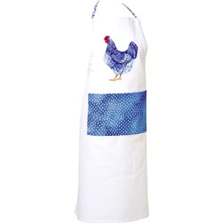 Șorț din bumbac Blue Plumage - IHR