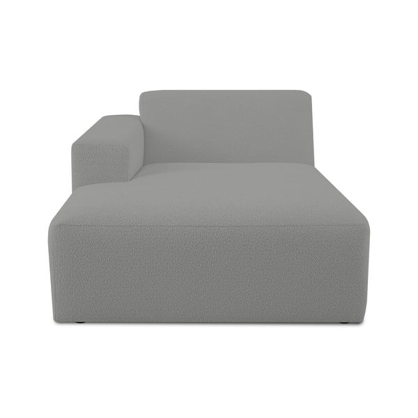 Modul pentru canapea gri cu tapițerie din stofă bouclé (cu colț pe partea stângă ) Roxy – Scandic