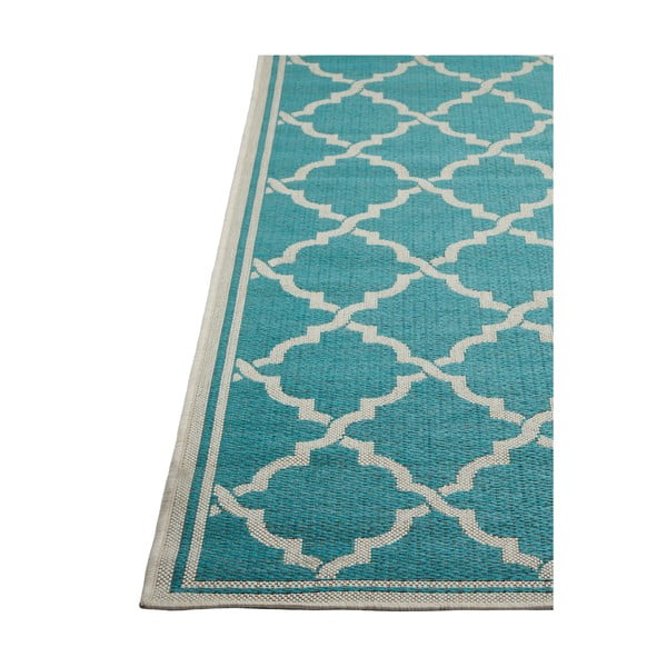 Covor rezistent Floorita Intreccio Turquoise, 160 x 230 cm, turcoaz-image-1