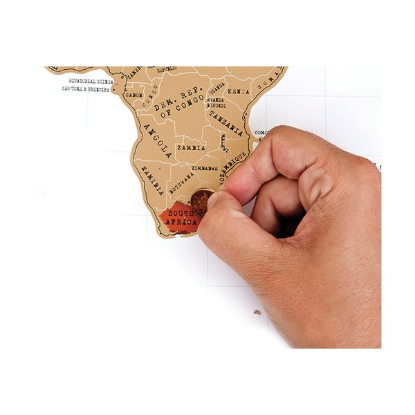 Hartă 88x52 cm pentru răzuire World Scratch Map – Ambiance-image-3